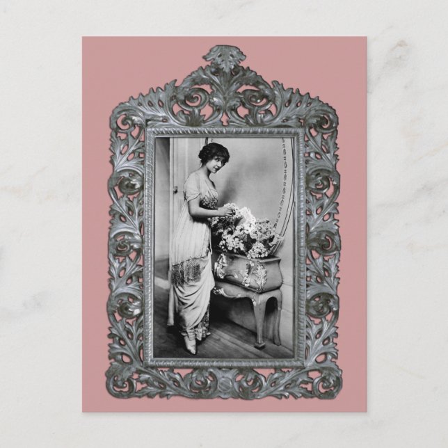französische Schauspielerin Postkarte (Vorderseite)