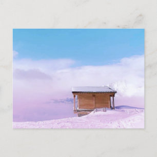 Französische Schneehütte Postkarte