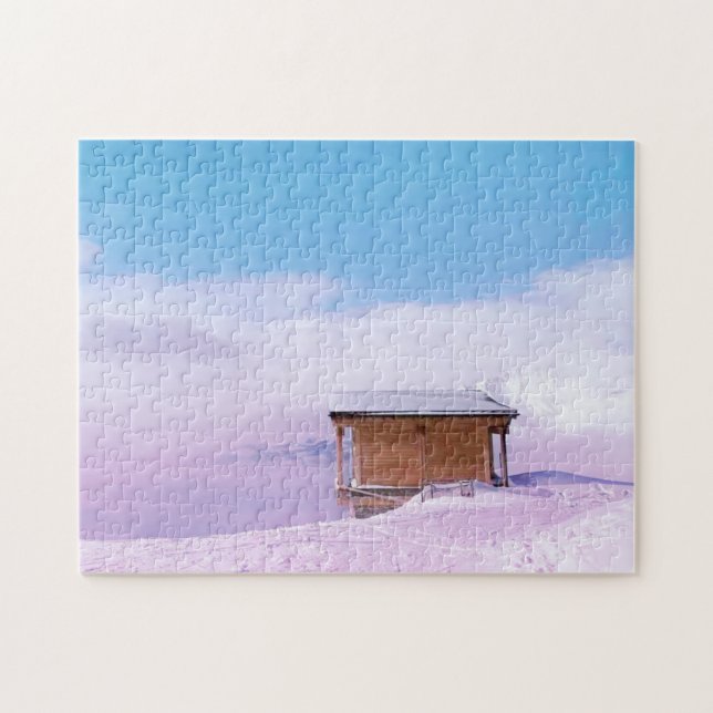 Französische Schneehütte Puzzle (Horizontal)