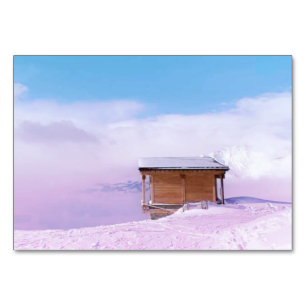 Französische Schneehütte Tischnummer