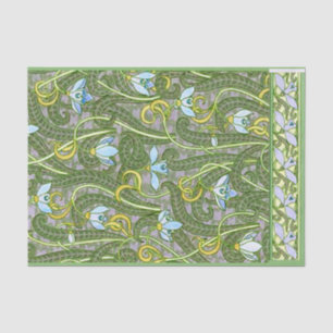 Französische Schneeköne Jugendstil Stilmuster 1800 Seidenpapier