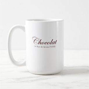 Französische Schokolade Vintage Paris Tasse
