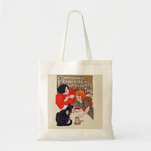 Französische Schokoladen-Party Steinlen Kunst Tragetasche