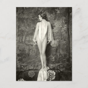 Französische Schönheit Anfang des 19. Jahrhunderts Postkarte