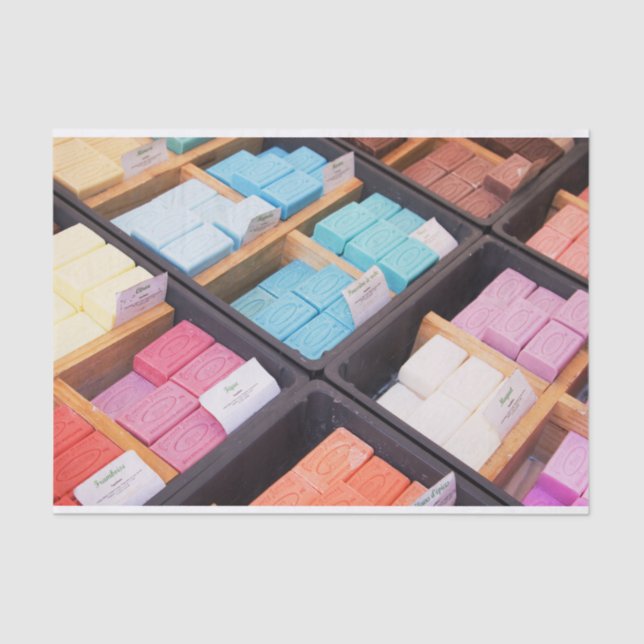 Französische Seife aus der Provinz Frankreich Seidenpapier (Vorderseite)