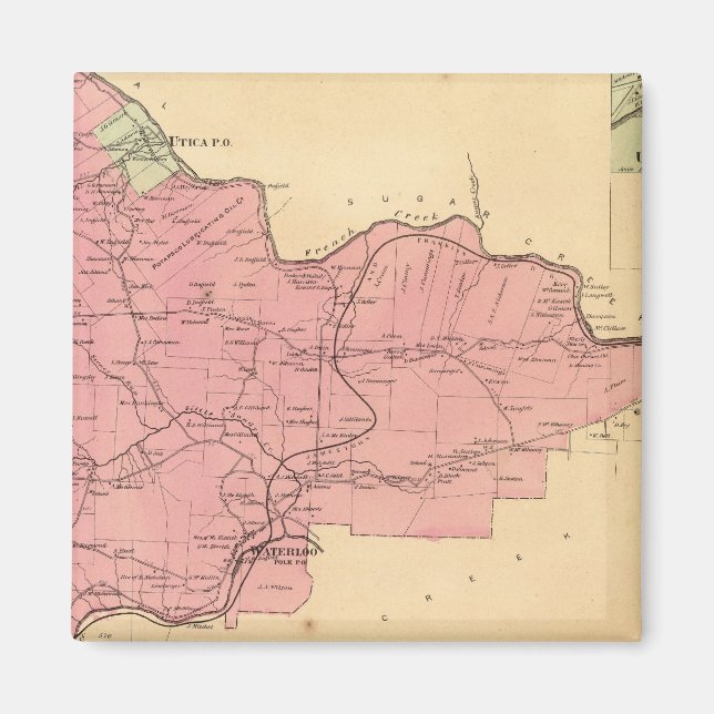 Französische Stadt Creek Magnet (Vorne)