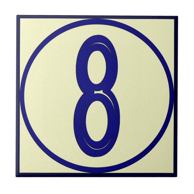 Französische Stilnummer 8 Fliese (Vorderseite)