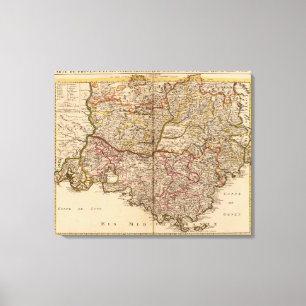 Französische Straßen Leinwanddruck