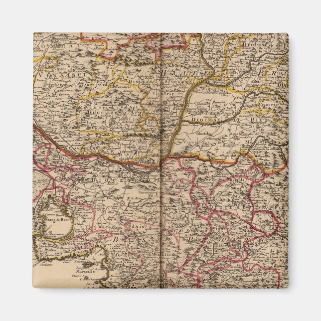 Französische Straßen Magnet (Vorne)