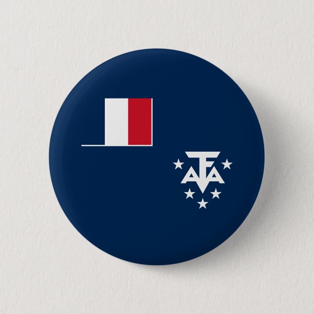 Französische Süd- und Antarktisgebiete Button (Vorderseite)