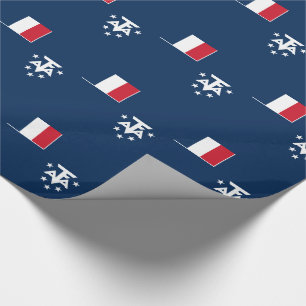 Französische Süd- und Antarktisgebiete Geschenkpapier