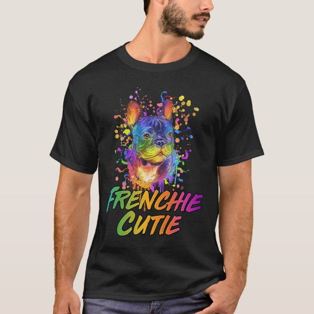 Französische Süsse Französischer Bulldog Spaß Fren T-Shirt (Vorderseite)