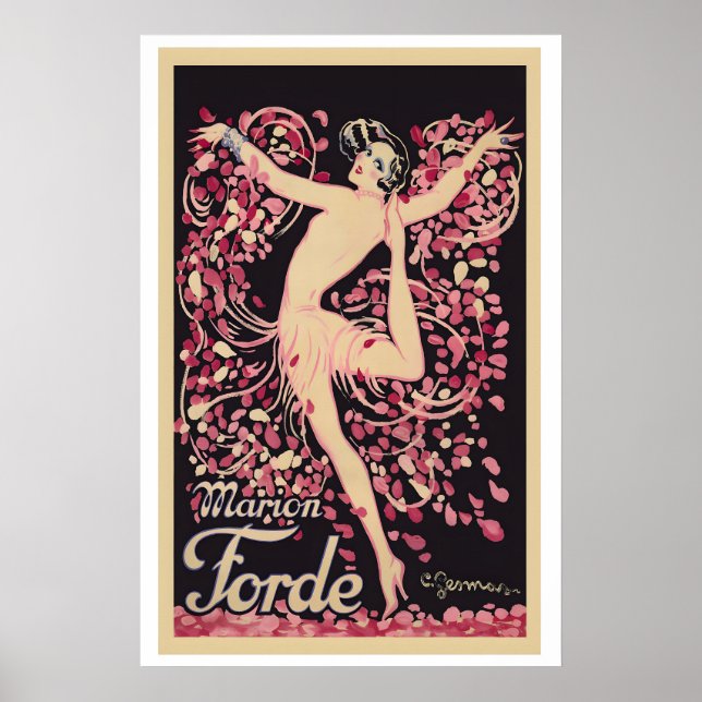 Französische Tänzerin Marion Forde Vintage Poster  (Vorne)