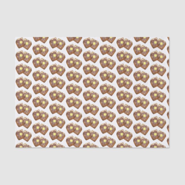 Französische Toast Butter und Syrup Diner Frühstüc Seidenpapier (Vorderseite)