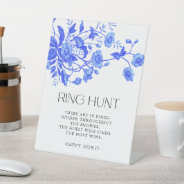 Französische Toile-Brautparty-Ringjagd Sockelschild