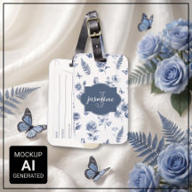 Französische Toile de Jouy Monogramm Name Chinosei