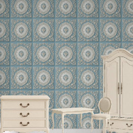Französische Toile De Jouy Vintage Europäische Bla Tapete