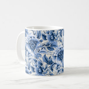 Französische Toile & Toile de Jouy. Blau. Tasse