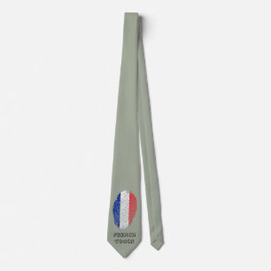 Französische Touchfingerabdruckflagge Krawatte