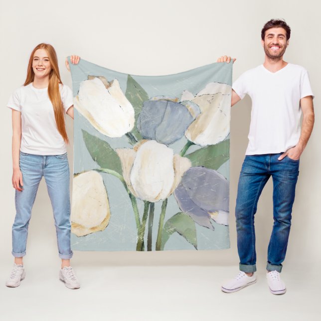 Französische Tulips Fleecedecke (Beispiel)