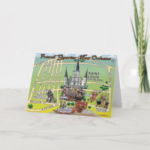 Französische Viertel New Orleans Karte