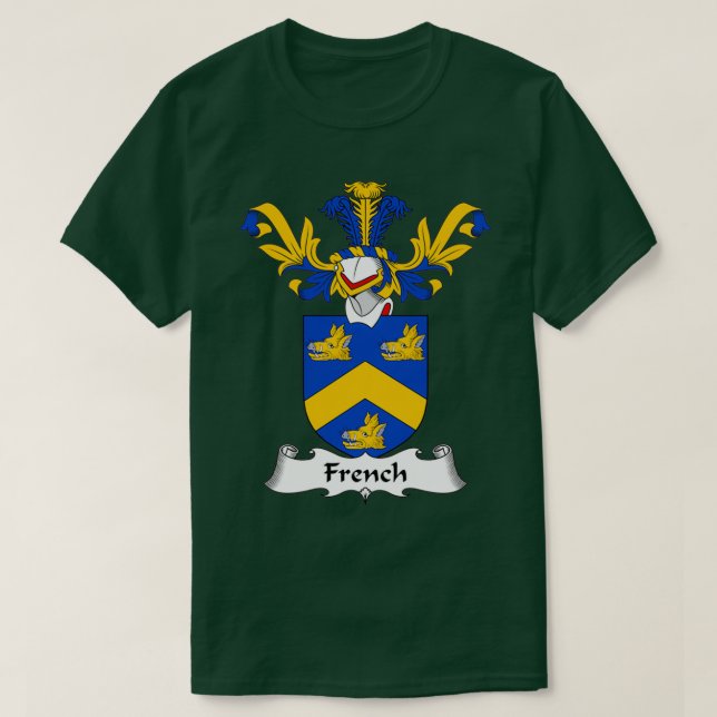 Französische Wappen Familienwappen 1 T-Shirt (Design vorne)