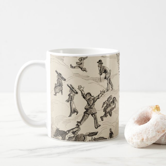 Französische Werbung für Ballonhersteller Kaffeetasse (Mit Donut)