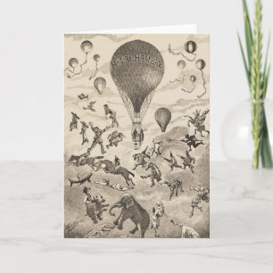 Französische Werbung für Ballonhersteller Karte
