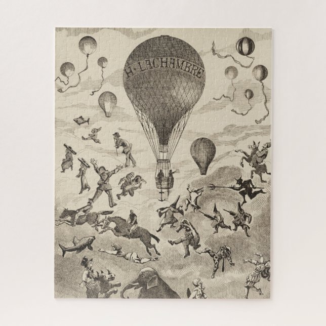 Französische Werbung für Ballonhersteller Puzzle (Vertikal)