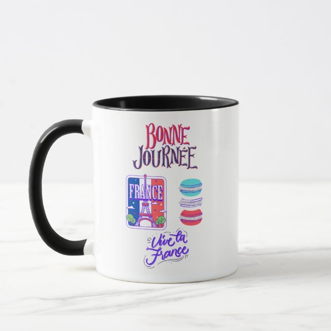 Französische Wörter zitieren Geschenke  Tasse (Links)