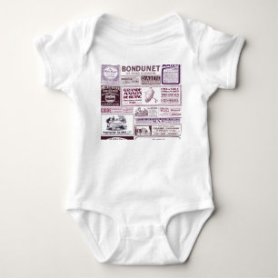 Französische Zeitungsanzeigen von 1910 Baby Strampler