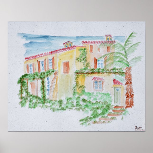 Französische Zuhause | Südfrankreich Poster (Vorne)