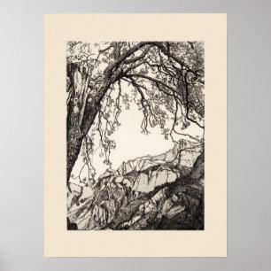 Französischer Alpen-Druck, Eleanor M Hughes Re-Str Poster