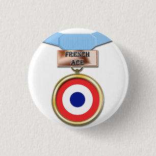 Französischer Asmedaillenknopf Button