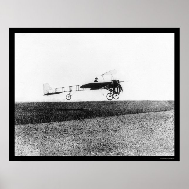 Französischer Aviator Louis Bleriot 1909 Poster (Vorne)