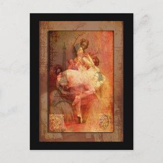Französischer Ballett Postkarte