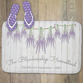 Französischer Bauernhof Lavender Bundles Green Bow Badematte
