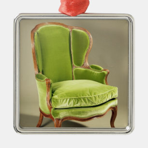 Französischer bergere Stuhl, c.1725 Silbernes Ornament