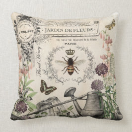 FRANZÖSISCHER BIENEN-GARTEN KISSEN