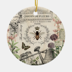 Französischer Bienengarten Keramik Ornament