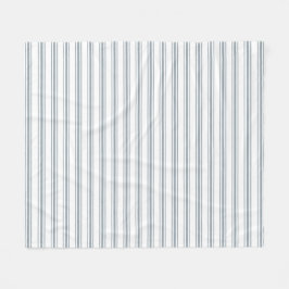 Französischer blauer Ticking-Streifen Fleecedecke
