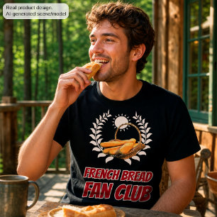 Französischer Brot Fanclub Lustiger Foodie Humor T-Shirt