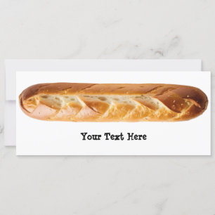Französischer Brotstangenlaib Baguette Personalisi Karte