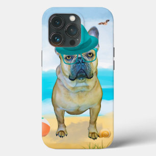 Französischer Bulldog am Strand Case-Mate iPhone Hülle