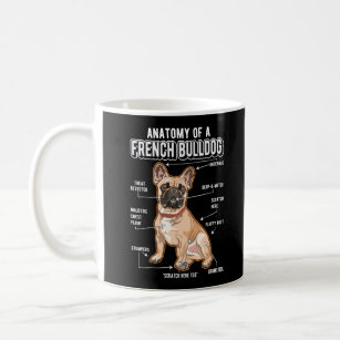 Französischer Bulldog Anatomie Funny Dog Kaffeetasse