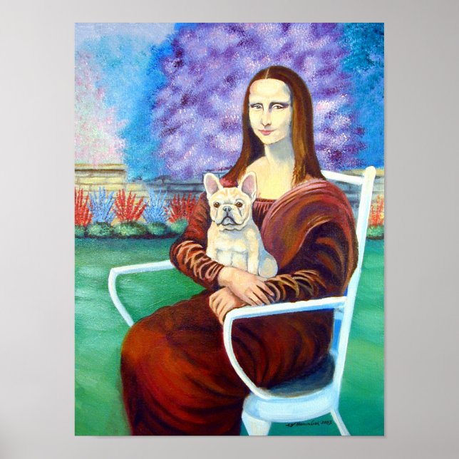 Französischer Bulldog Art Wall DRINT Poster (Vorne)