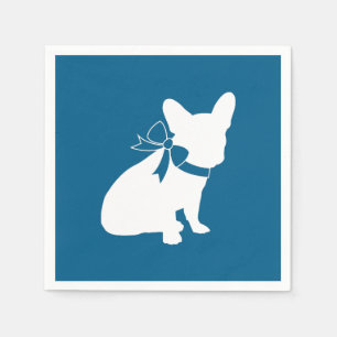 Französischer Bulldog-Babydusche Franziskanerin B Serviette