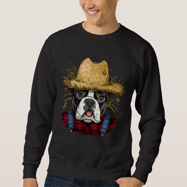 Französischer Bulldog-Bauer Sweatshirt (Vorderseite)