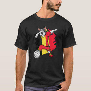 Französischer Bulldog Belgien Volleyball Fan Jers T-Shirt
