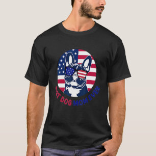 Französischer Bulldog Bester Hund Mama je Retro US T-Shirt